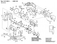 Bosch 0 601 923 042 GKS 12 V Accu-Portab Circular Saw 12 V / GB Spare Parts GKS12V
